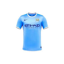 Camiseta Manga Larga del Manchester City 2014 Segunda Equipacion